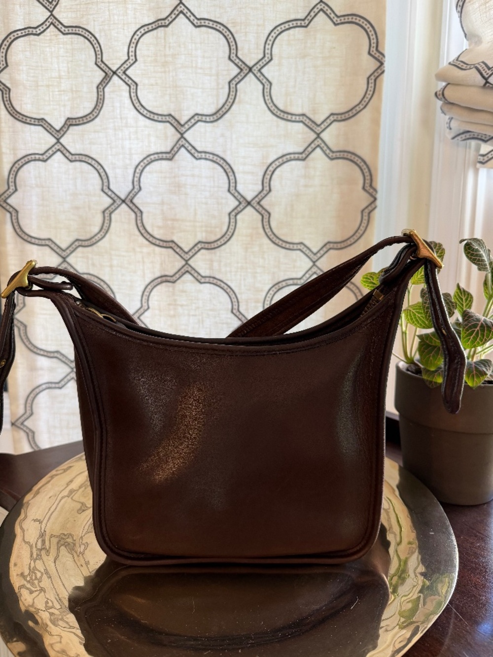 Vintage Coach 9950 Janice’s Legacy Mahogany Brown Leather Bag